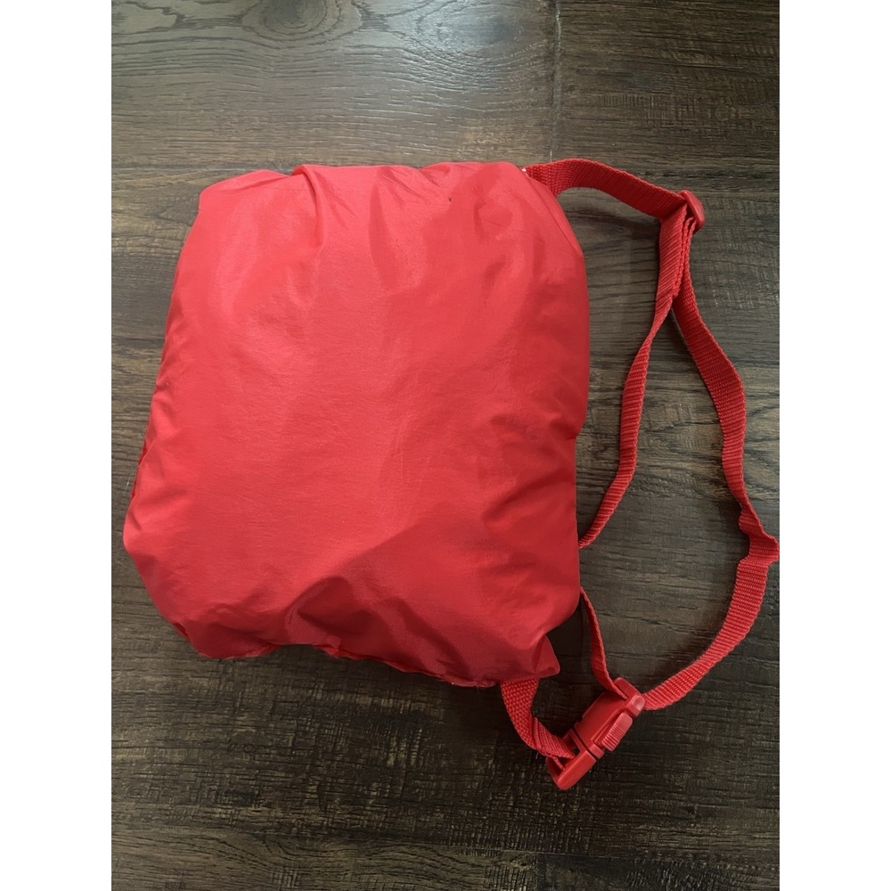 vintage 90s Totes Red windbreaker jacket In A Bag Med Womens Mens Y2K 1/2 Zip - Picture 10 of 11